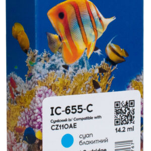 Картридж сумісний HP 655 (CZ110AE) 770 арк, блакитний Barva (IC-655-C)