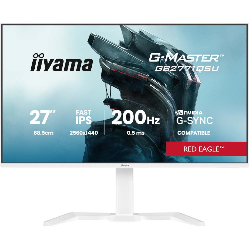 27" 16:9 ігровий IPS РК монітор, 2560х1440, 0.5 мс (MPRT), 200 Гц, 350 кд/м2, AdaptiveSync/G-Sync, H GB2771QSU-W1