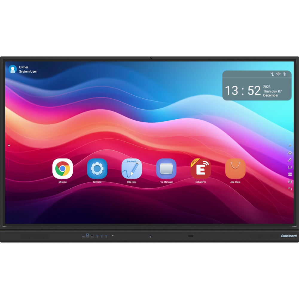 Інтерактивна панель 65"(Android 13,EDLA, 16+256, c amera+mic) TE-YL6X-PRO-65