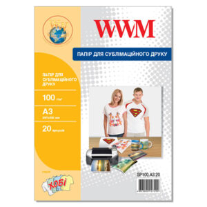 Фотопапір WWM сублімаційна 100г/м кв, A3, 20 арк (SP100.A3.20)