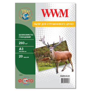 fotobumaga-wwm-shelkovisto-gljancevaja-260g-m-kv-a3-20l-sg260-a3-20 Фотопапір WWM шовковисто-глянсовий 260г/м кв, A3, 20 арк (SG260.A3.20)
