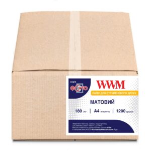 m180.1200 Фотопапір WWM матовий 180г/м кв, A4, 1200л (M180.1200)