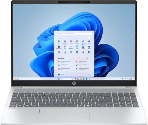 Ноутбук HP OmniBook 5 16-af1009ua 16" WUXGA IPS AG, Intel U7-255U, 32GB, F1TB, UMA, DOS, сріблястий