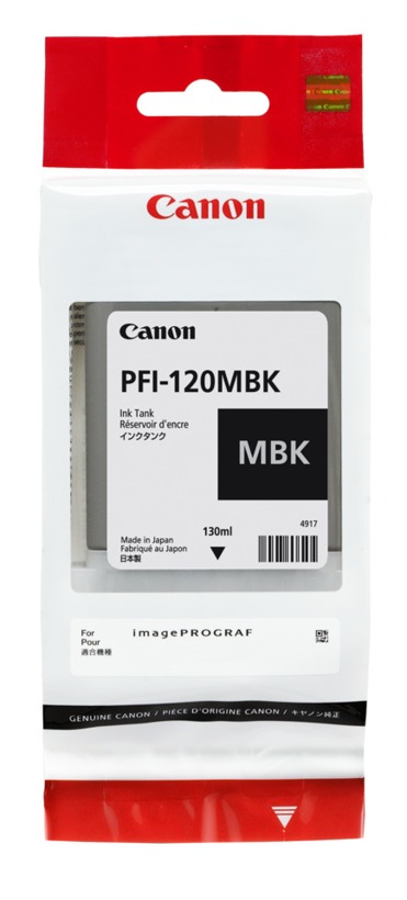 Чорнила матовий чорний 130 мл PFI-120 Matte Black(130ml)