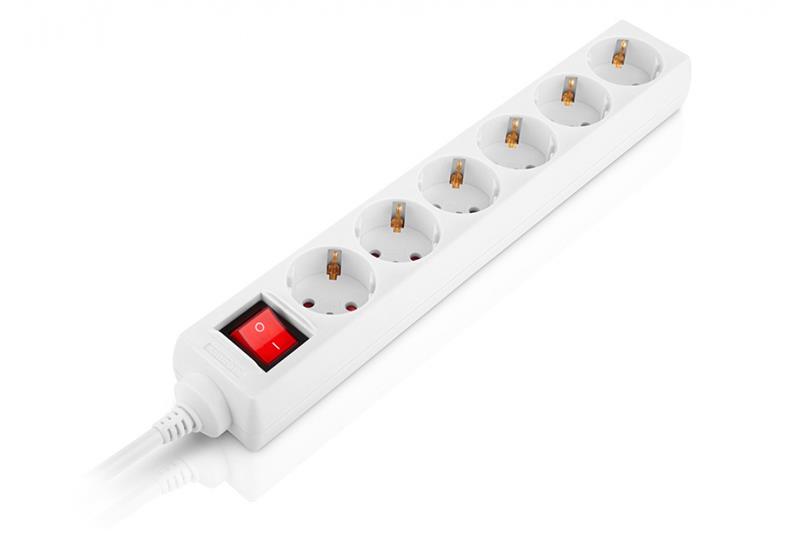 1298121-447902-new Фільтр живлення REAL-EL RS-6 Protect M 3м White (EL122300033)