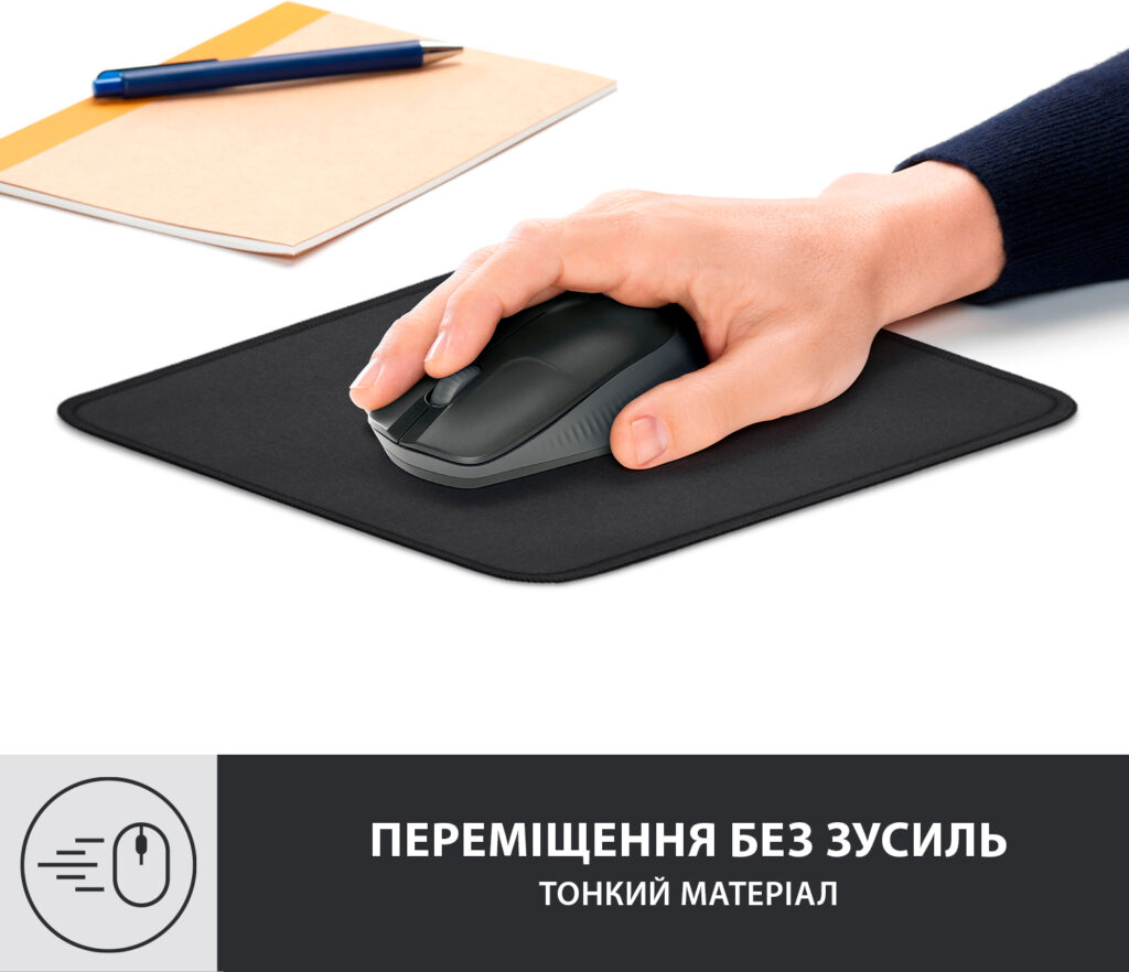 1320432-395292-275452783 Ігрова поверхня Logitech Mouse Pad Studio Graphite (956-000049)