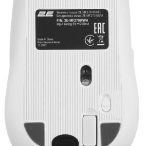 Миша бездротова 2E MF270 Silent Rechargeable WL White (2E-MF270WWH)