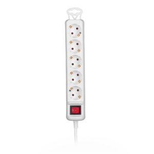 Фільтр живлення 2Е (2E-U05ESM1.5) 5хSchuko, 1.5 м, білий