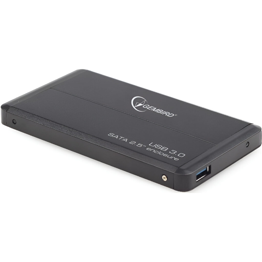Зовнішня кишеня Gembird для підключення SATA HDD 2.5", USB 3.0, Black (EE2-U3S-2)