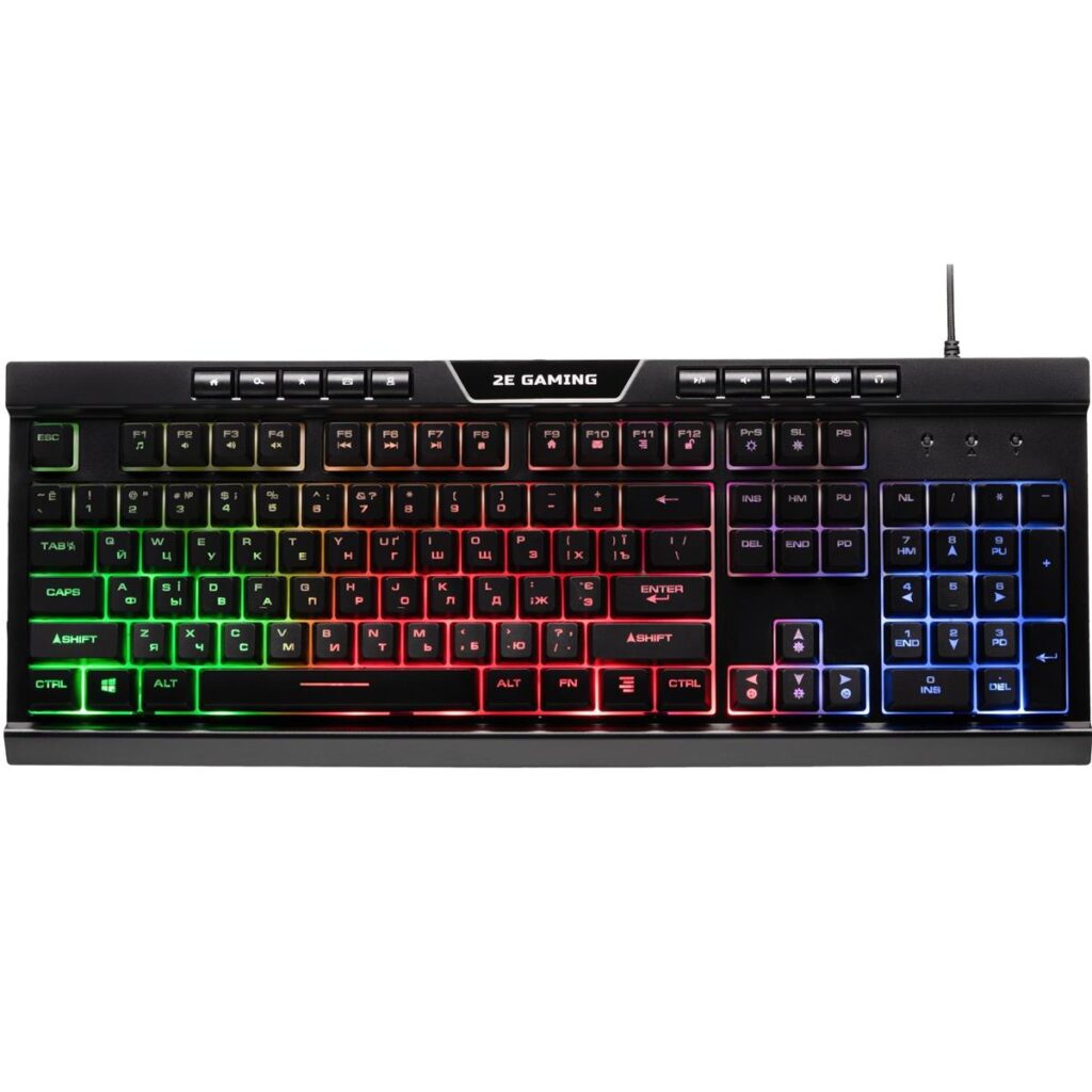 Клавіатура 2E Gaming KG300UB LED Ukr Black (2E-KG300UB)