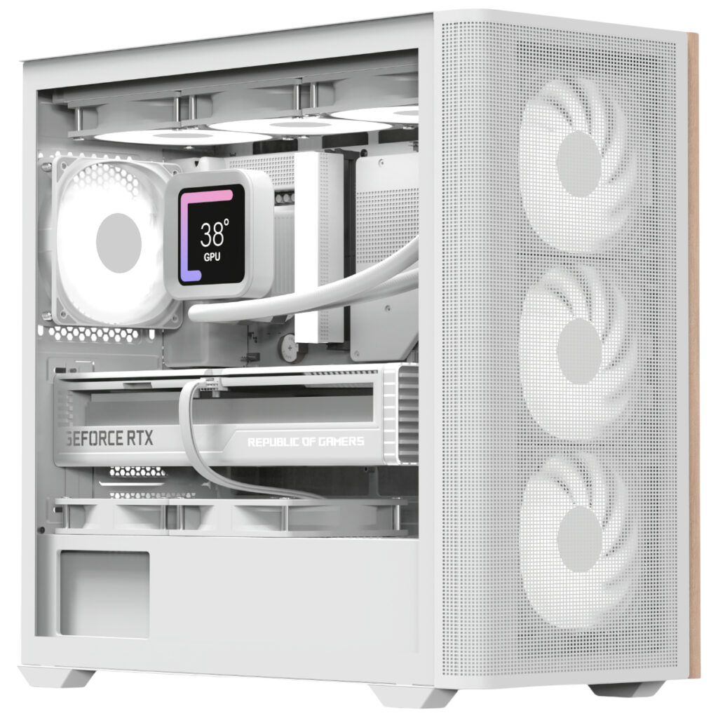 Корпус AeroCool D301A-G-WT-v2 (ACCS-DS03043.21) White без БЖ