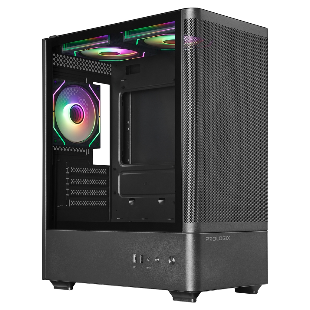 Корпус Prologix Lumi GM-01MAB Mesh Black