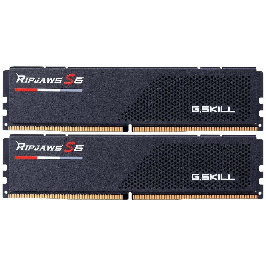 Модуль пам`ятi DDR5 2x32GB/6400 G.Skill Ripjaws S5 Black (F5-6400J3239G32GX2-RS5K)