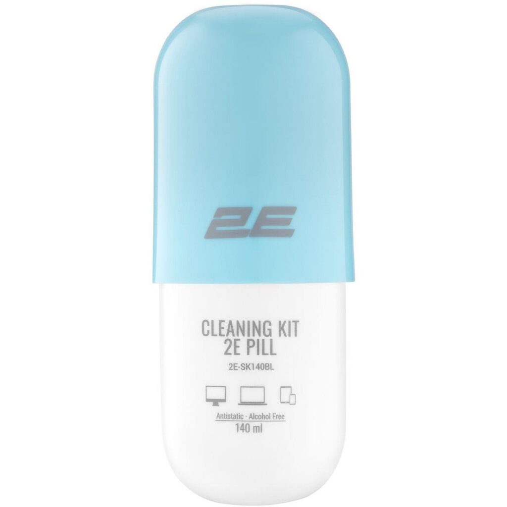 Набір для чищення 2E Pill (2E-SK140BL) LED/LCD + серветка 20х20 см White/Blue