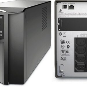 Джерело безперебійного живлення APC Smart-UPS 1500VA LCD, Lin.int., AVR, 8 х IEC, SmartSlot, USB, RJ-45, метал (SMT 1500I)