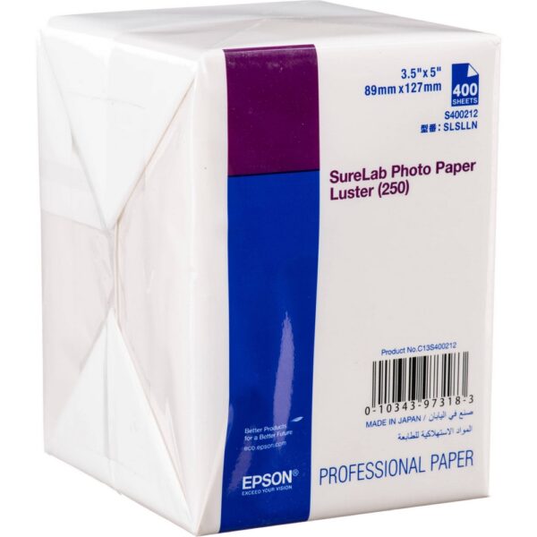Фотопапір SureLab Luster 250г/м2 9см x13см 400 арк ушів SureLab Photo Paper Luster (25