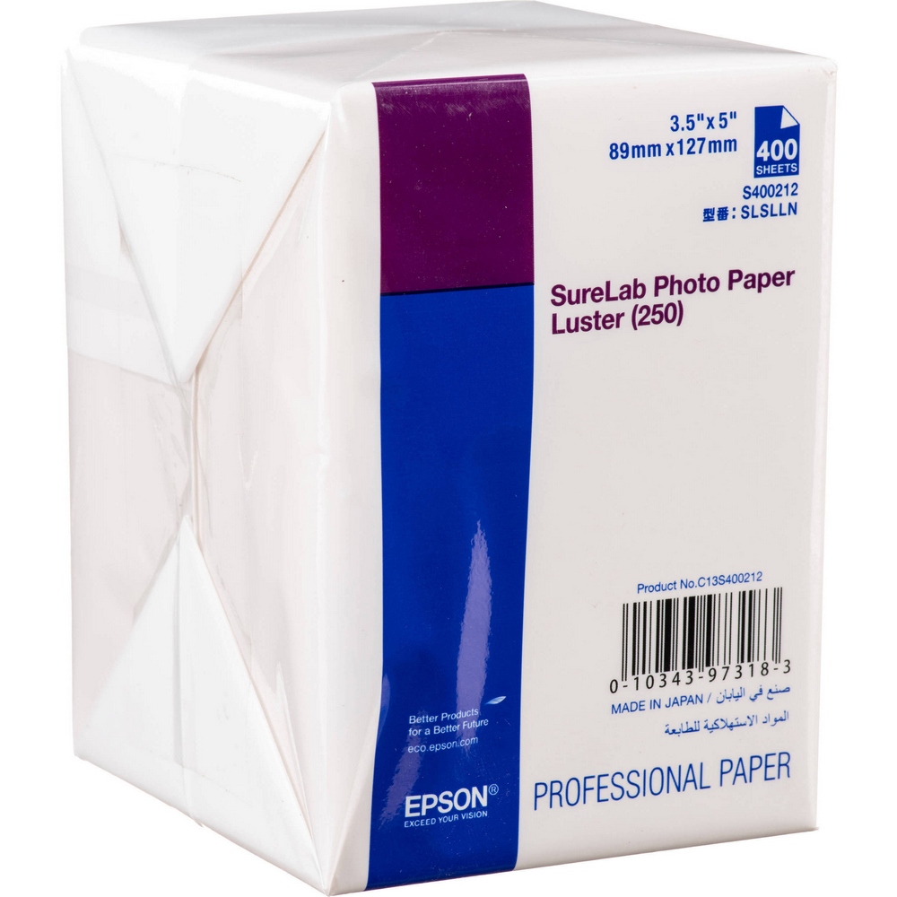 Фотопапір SureLab Luster 250г/м2 9см x13см 400 арк ушів SureLab Photo Paper Luster (25