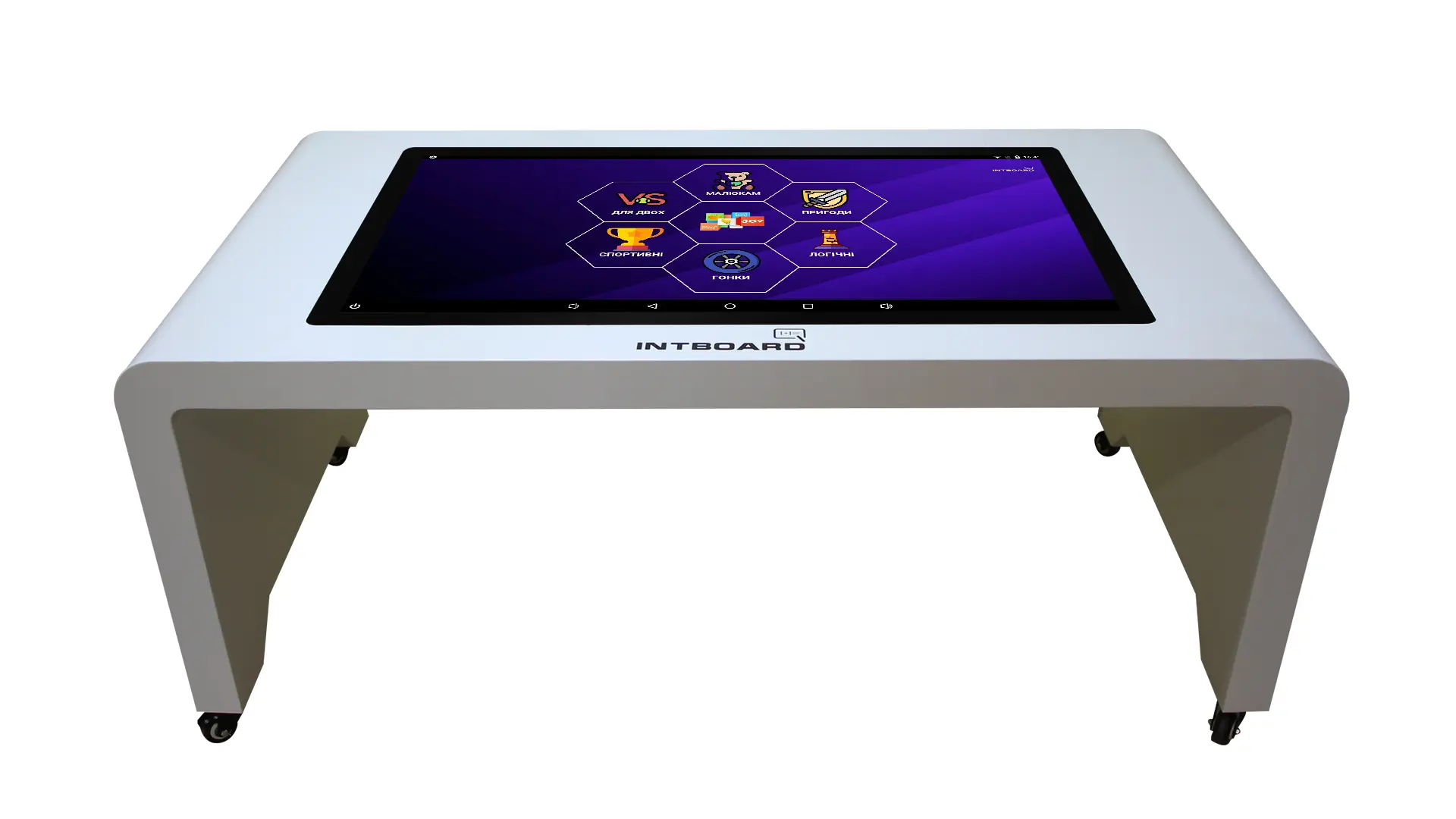 Інтерактивний стіл INTBOARD STYLE 43ʼʼ white з 4core CPU/4G RAM/64G ROM Android